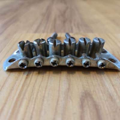Vintage 1960's Mosrite Electric Guitar Bridge w/ Studs! Rare, Original Parts! image 2