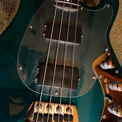 Ernie Ball / Music Man Sabre 3EQ 1987 USA - Sting Teal - Hardshell Case image 5