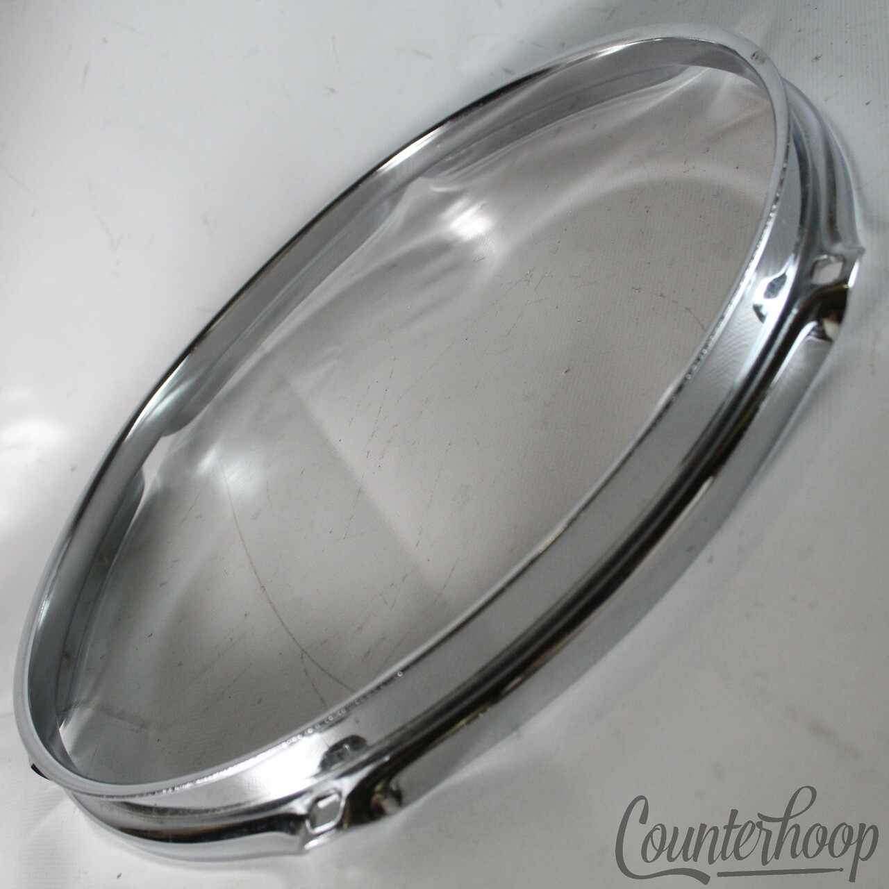 Ludwig 12"Tom Drum Rim/Hoop Triple-Flange Chrome 6-Hole Classic Vintage 60s-70s — main photograph