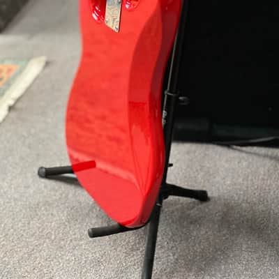1995 Fender P-Bass - Black Label - MIM - Red image 11