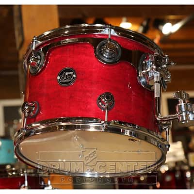 DW Performance 3pc Lacquer Drum Set 24/13/16 Cherry Stain image 3