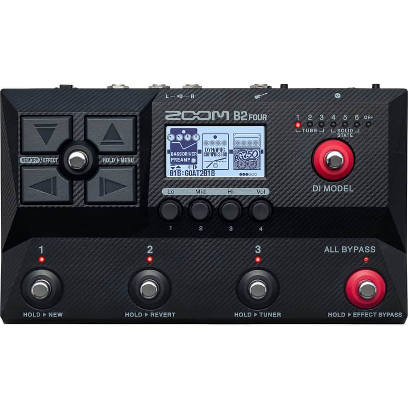 Zoom B2 Four Bass Effects and Amp Emulator Pedal image 1