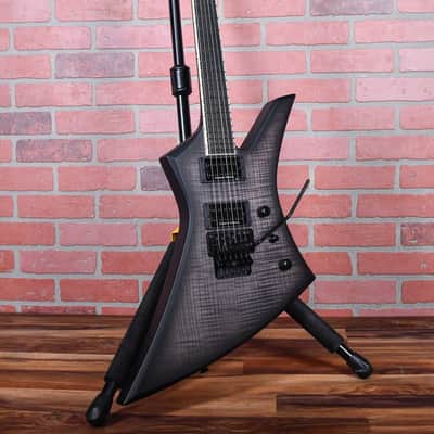 Jackson USA Custom Shop Kelly  KE2 Flame Maple Top Matte Satin Trans Black Burst W/Matching Reverse Headstock 2024 w/OHSC image 3