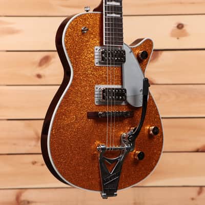 Gretsch G6129T-89 Vintage Select '89 Sparkle Jet with Bigsby - Gold Sparkle - JT23031022 image 1