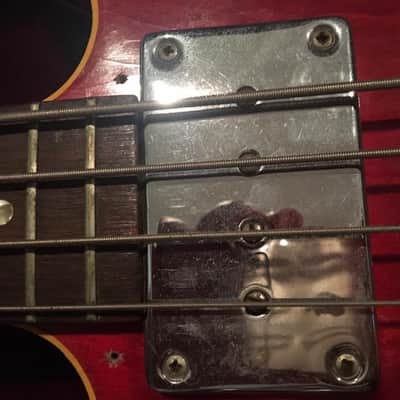 Gibson 2EB EB2 1969 Red Lefthanded Lefty Bass image 3