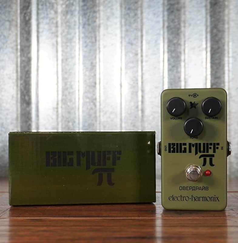 Electro-Harmonix EHX Green Russian Big Muff Distortion Sustainer Guitar & Bass Effect Pedal image 1