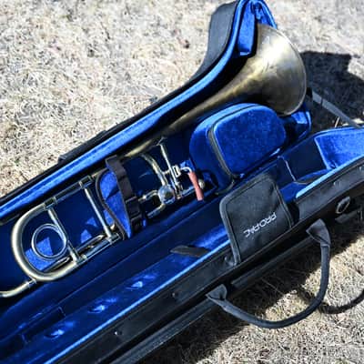 BAC Plaza Custom Trombone - Custom Engraving and Antique Lacquer image 13
