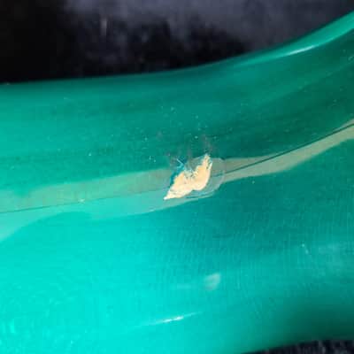 Pedulla MVP-6 Hexabuzz Fretless 6 String Left-Handed 1993 Green/Blue image 8