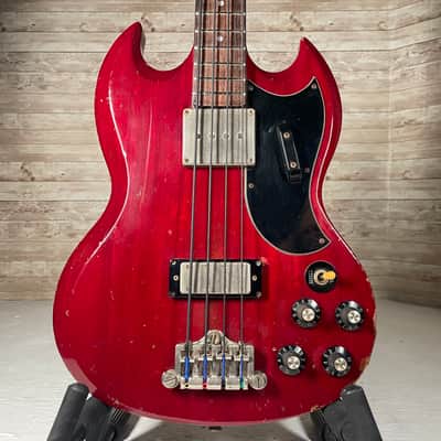 Greco EB-550 SG Bass 1983 - Cherry Red image 1