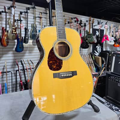 Martin OM-42L Standard Series Acoustic Guitar - Natural Aging Toner (2025) Left Hand w/OHSC & PLEK*D #976 image 3