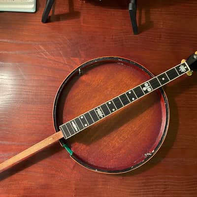Stromberg Marimba Brazilian Rosewood Five Resonator Banjo Conversion w/ Original Tenor Neck Circa 1925 image 18