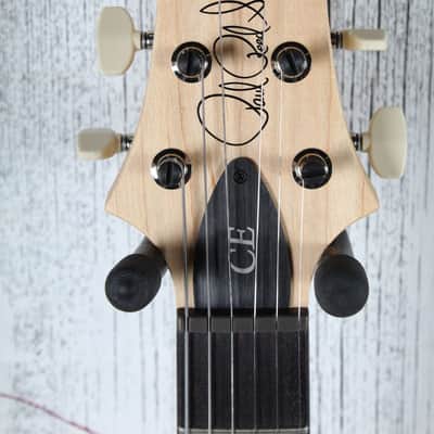 PRS CE 24 Electric Guitar Flame Maple Faded Gray Black Purple Burst with Gig Bag image 11