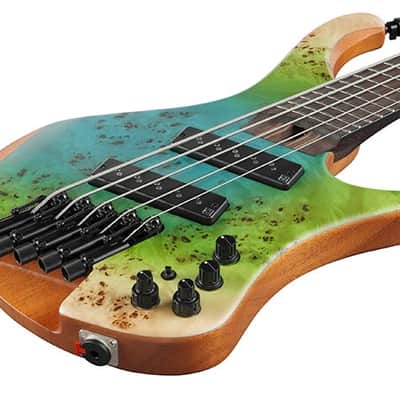 Ibanez EHB1505MS 5-String Electric Bass Guitar Ocean Inlet Flat OIF multi scale mutiscale Brand New image 3