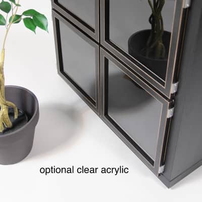 2 pcs IKEA Kallax Shelf Black Brown LP Art Frame Door for Vinyl Record Storage Cabinet / Cube Hack Custom Picture Album NowPlaying Music 33rpm 12" Clear Box Freaks Cover Jacket Decor Stand Display Ideas Mint Analog Disc Case Audio Unit Wood furniture Dj image 9