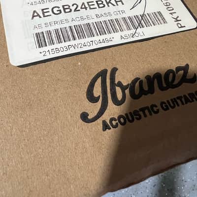 Ibanez AEGB24E AEG Acoustic-electric Bass Guitar - Black High Gloss image 7