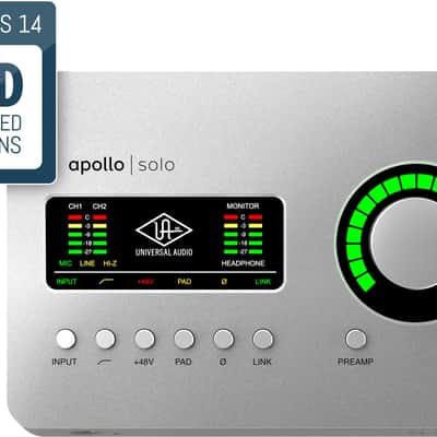 Universal Audio Apollo Solo USB 3.0 Audio Interface 2020 - Present - Light Grey image 5