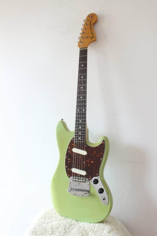 Fender Japan '69 Reissue Mustang MG69-60 Aged Surf Green 1987 | Reverb