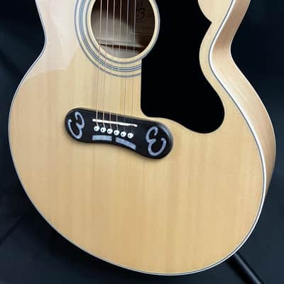 Harley Benton Custom Line King CE Jumbo Acoustic-Electric Guitar Gloss Natural w/ HSC image 4