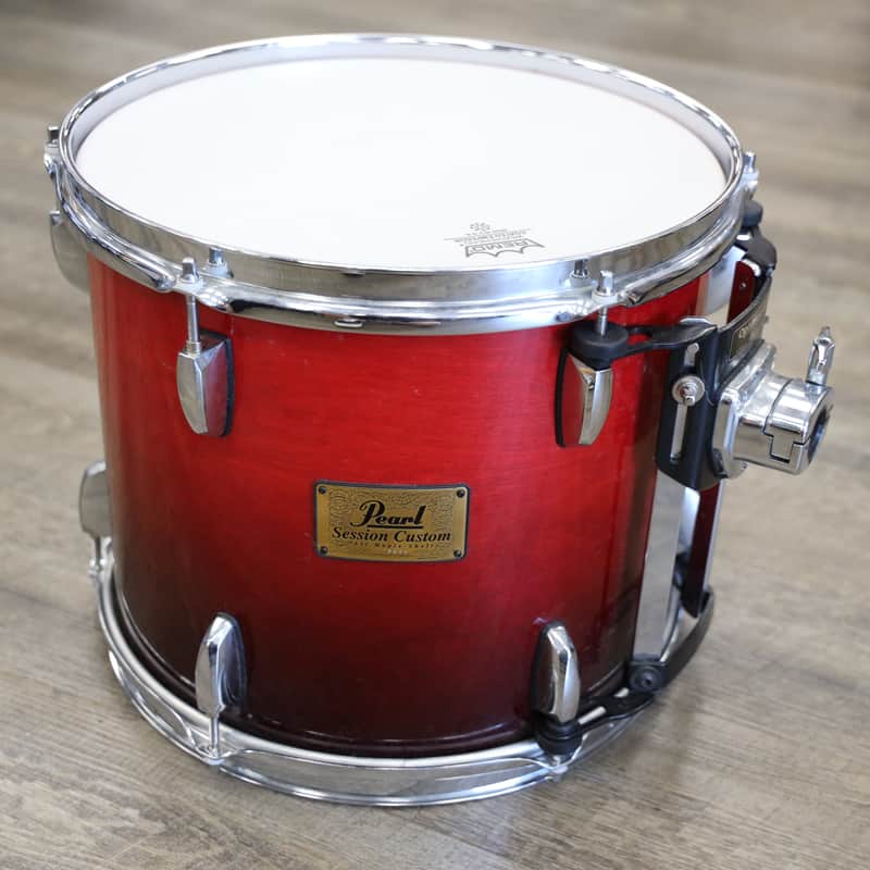Used Pearl Session Custom Maple Mounted Tom 11x13" Cranberry Fade image 1
