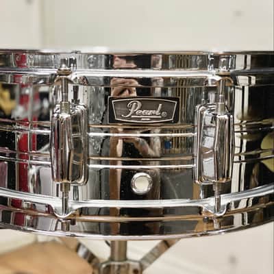Pearl 5x14 Chrome Over Steel Snare Drum 1970s image 2