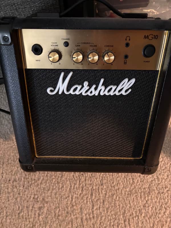 Marshall MG Gold MG10G 2-Channel 10-Watt 1x6.5" Solid State Guitar Combo - Black image 1