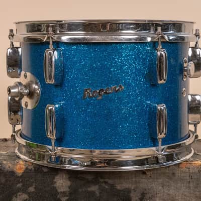 1960s Rogers Holiday Headliner Sparkling Blue Pearl Drum Set image 7