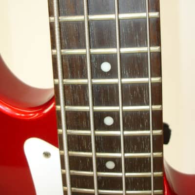 Samick by Greg Bennett Corsair MCR-1 Mini Bass Guitar, Metallic Red image 6