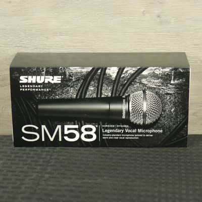 Shure SM58 Handheld Cardioid Dynamic Microphone Black image 1