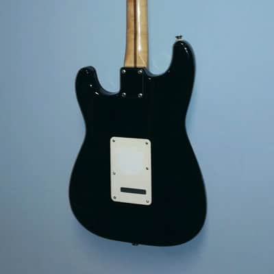 1994 Fender Stratocaster MIM 'Squier Series' Black Logo image 6