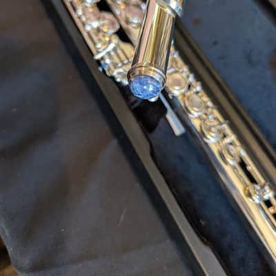 Mio M8 Sterling Silver B Foot Open Hole Professional Flute image 1