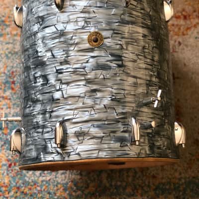 1950’s Gretsch 16" Midnight Blue Pearl Floor Tom 18x16 image 13