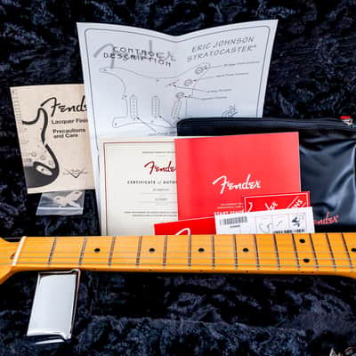 2018 Fender Eric Johnson Signature Stratocaster Thinline Sunburst w/ Case, Tags & CoA image 23