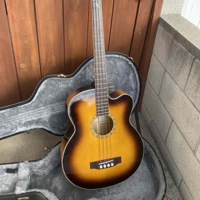 Michael Kelly Firefly 4-String Acoustic-Electric Bass Guitar w/ Hard Case image 1