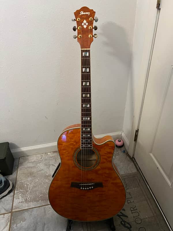 Ibanez AEF37ESSG12001 2008 - Sunset Gold image 1