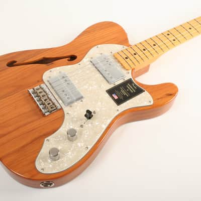 Fender American Vintage II 1972 Telecaster Thinline Maple Fingerboard Aged Natural FENV15859 image 3
