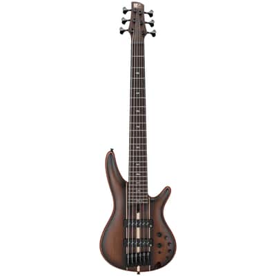 Ibanez SR1356B DUF 6 String Electric Bass. Dual Mocha Burst Flat with Bag image 2
