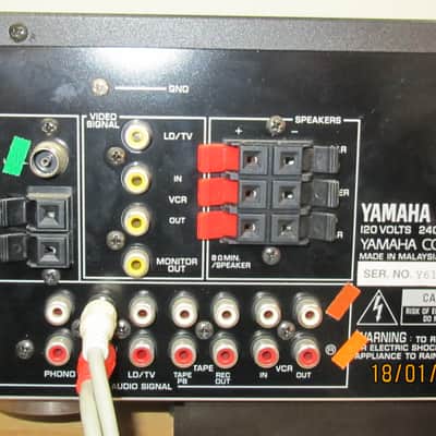 Yamaha RX-V490 Natural Sound Receiver 70W per Channel / Magnetic Phono Input & 5.1 image 10