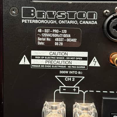 Bryston 4B SST Two Channel Amplifier. NS10 Gold Standard. NS 10 image 10