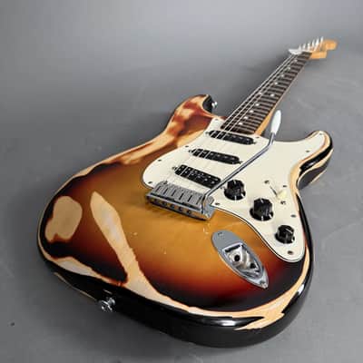 1991 Fender Stratocaster RW USA sunburst aged works fine case image 10