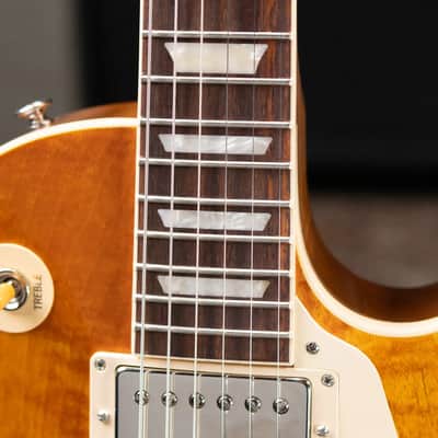 Gibson Les Paul Standard 50s Figured Top Electric Guitar - Honey Amber with Hardshell Case image 10