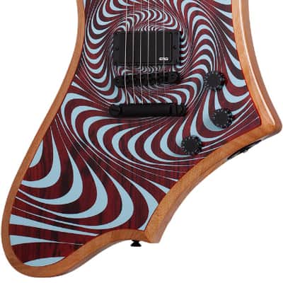 Schecter Goregehn Cocobolo Electric Guitar. Psychic Bullseye image 2