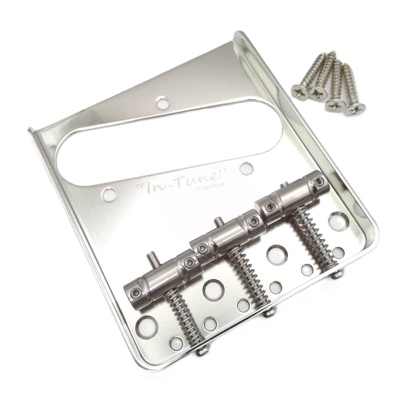 True Custom Shop® In-Tune Tele Bridge wh Titanium Saddles for Fender Telecaster image 1