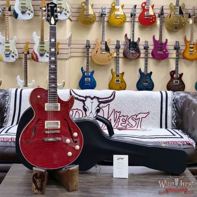 Collings SoCo Deluxe Premium Flame Maple Top Rosewood Fingerboard Lollar Low Wind Imperial Humbuckers Faded Cherry 7.15 LBS image 6