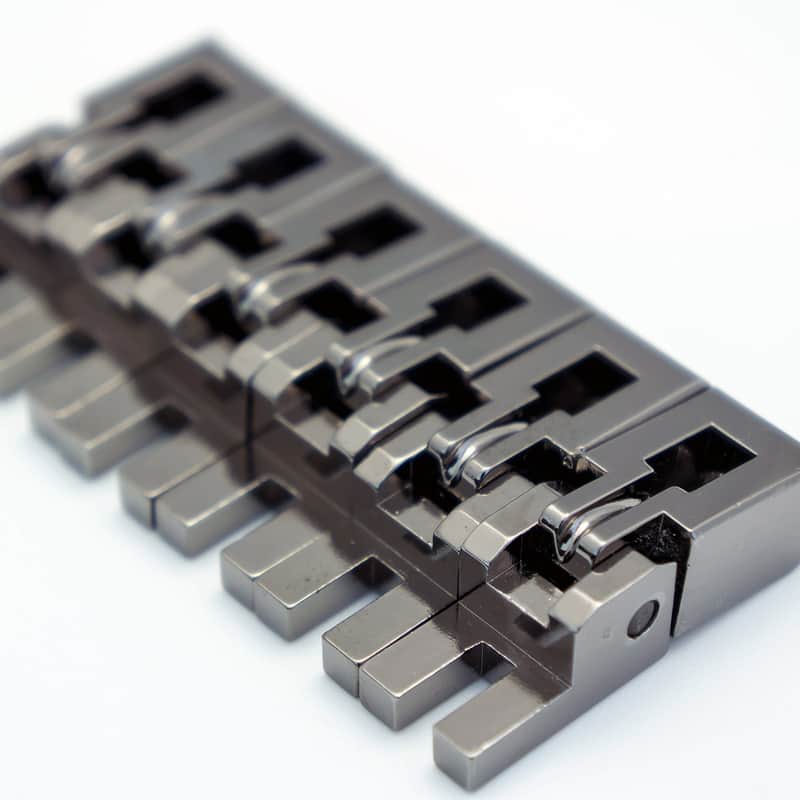 Authentic Floyd Rose 1000 Series 7 String Saddle Set - Black Nickel image 1
