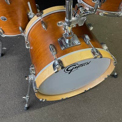Gretsch Brooklyn Bop 3 Pc Jazz Drum Kit - Satin Mahogany - 18 - 12 - 14 image 2