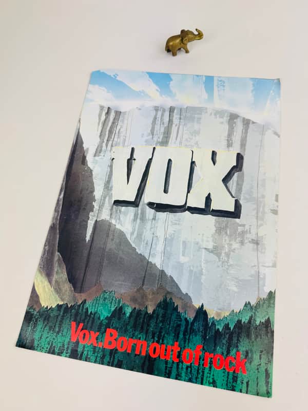 Vox "Born Out of Rock" Amplifier Brochure 1980 image 1