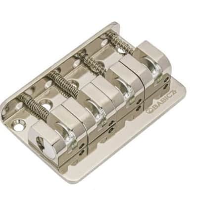 Babicz FCH Z SERIES 4 String Bass Bridge, Nickel image 1