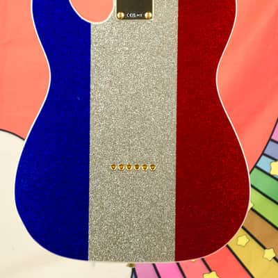 Fender Limited Edition Buck Owens Telecaster®, Maple Fingerboard, Red, Silver and Blue Sparkle image 12