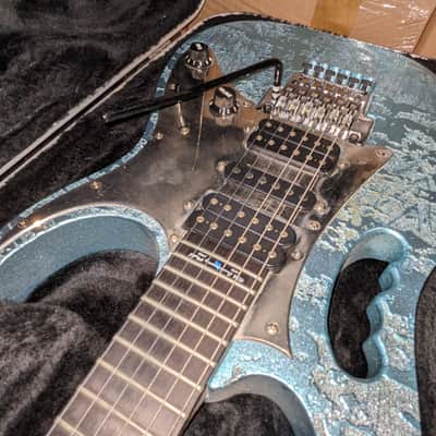 Ibanez JEM 90th HAM Anniversary 1998 - Blue-Green Metallic Texture image 12