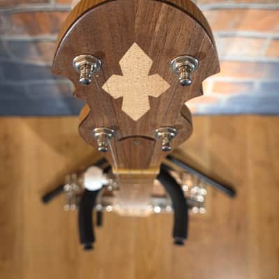 !USA! Handmade 5-String Banjo Natural Walnut w/ Superior HSC image 4